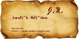 Janák Médea névjegykártya